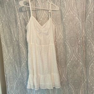 White Tie Back Hollister Dress